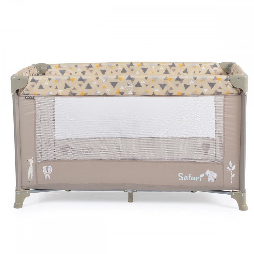 Patut Pliabil Moni Safari Beige cu Accesorii Incluse - imagine 3