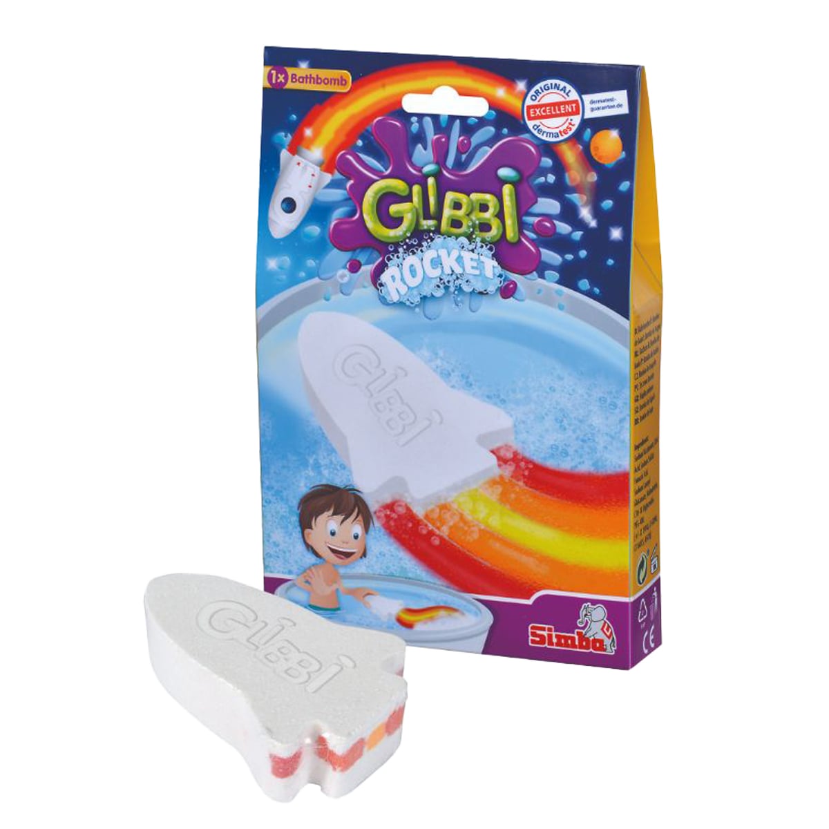 Bomba de baie Glibbi Rachetă | Efect Reactie