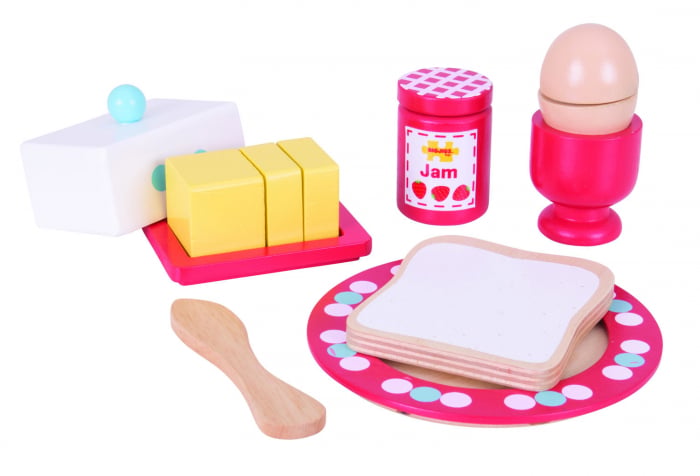 Set Mic Dejun Lemn Bigjigs | Jucărie Educativă