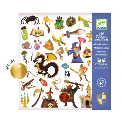 Abtibilduri Djeco Fantezie Medievală | 160 PCS