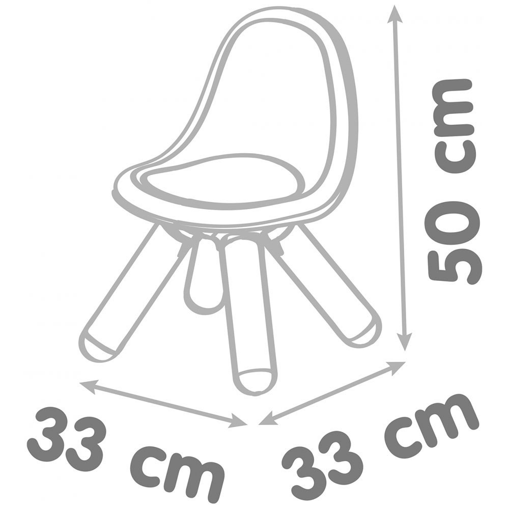 Scaunel Smoby cu spătar, Albastru - imagine 5