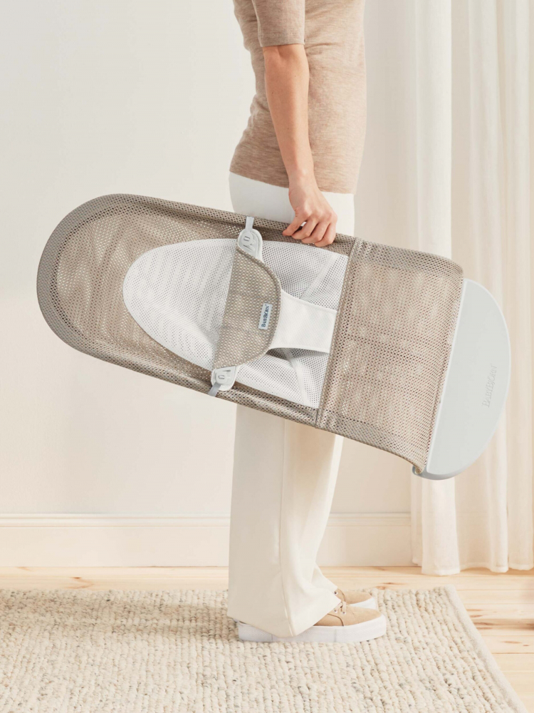 Balansoar Baby Bjorn Balance Soft, Grey/Beige - imagine 4