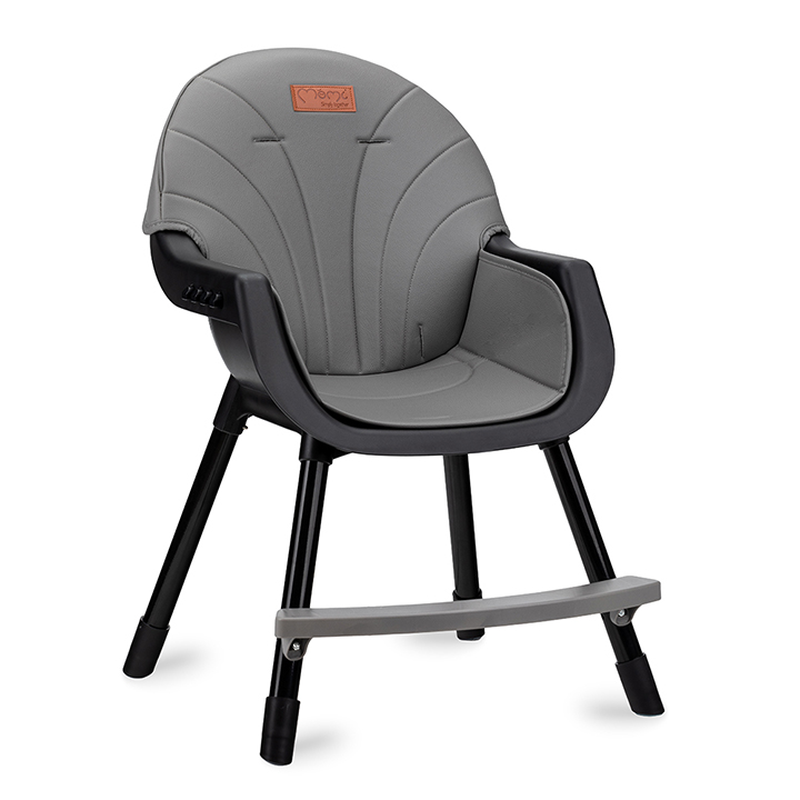 Scaun de masa Momi Reki Black, cu tava reglabila - imagine 3