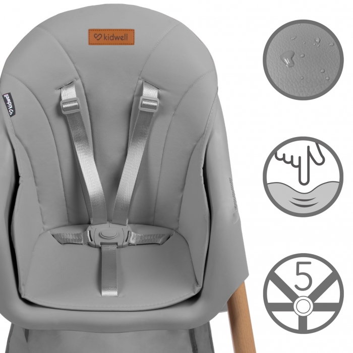 Scaun de masa 2 in 1 Kidwell Karimi gri - imagine 3