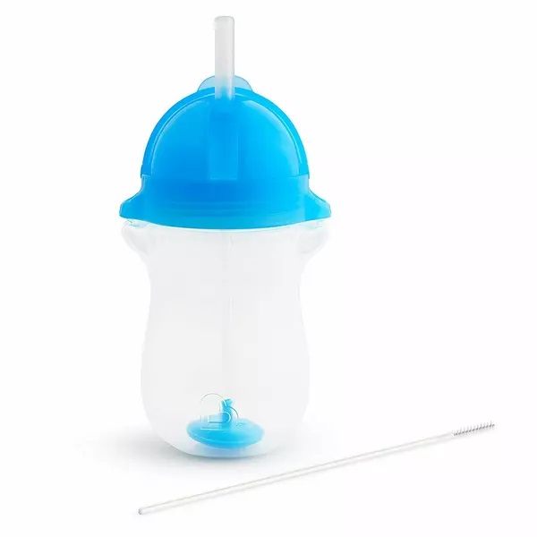 Cana Munchkin Any Angle cu Pai, 296ml, Albastru - imagine 2