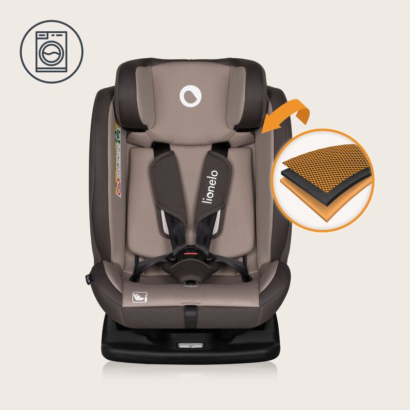 Scaun Auto Lionelo Aart i-Size 0-36kg Bej - imagine 4