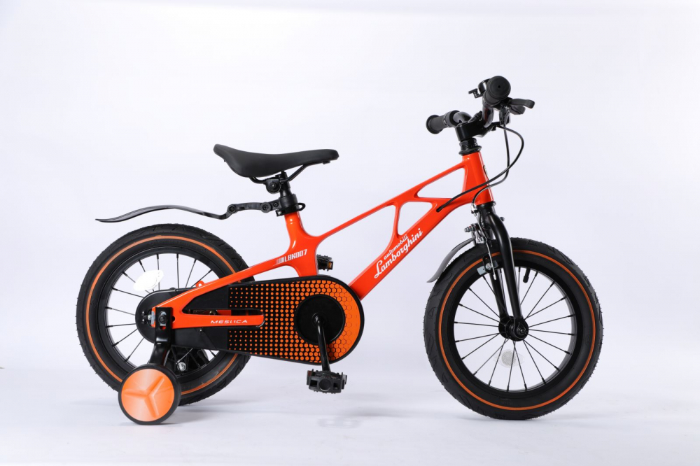 Bicicleta Lamborghini Magneziu 14" Portocalie Mesuca - imagine 2