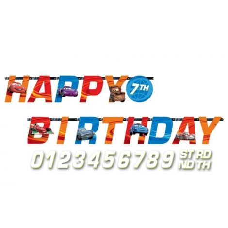 Banner Cars Amscan, 128 cm, Decor Petrecere