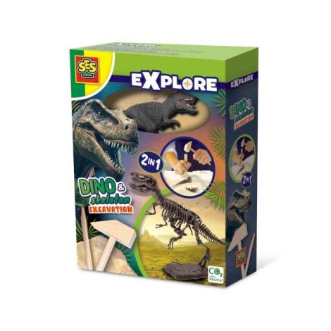 Set Dino 2in1 T-Rex Ses Creative - Excavare
