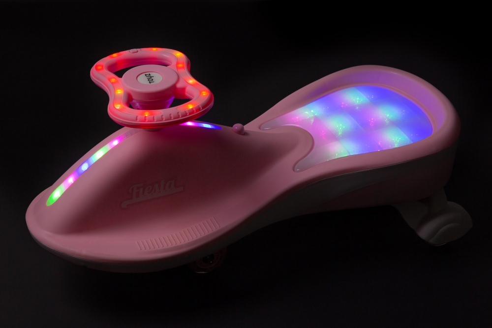 PlasmaCar Toyz Fiesta Roz - Fără Pedale, Cu Muzică - imagine 2
