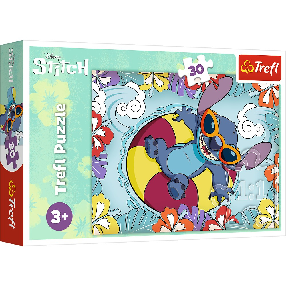 Puzzle Trefl 30 Stitch În Vacanță