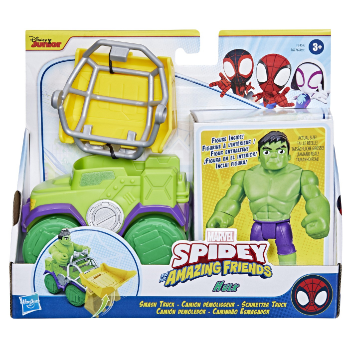 Spider-Man: Set Actiune cu Masinuta si Hulk