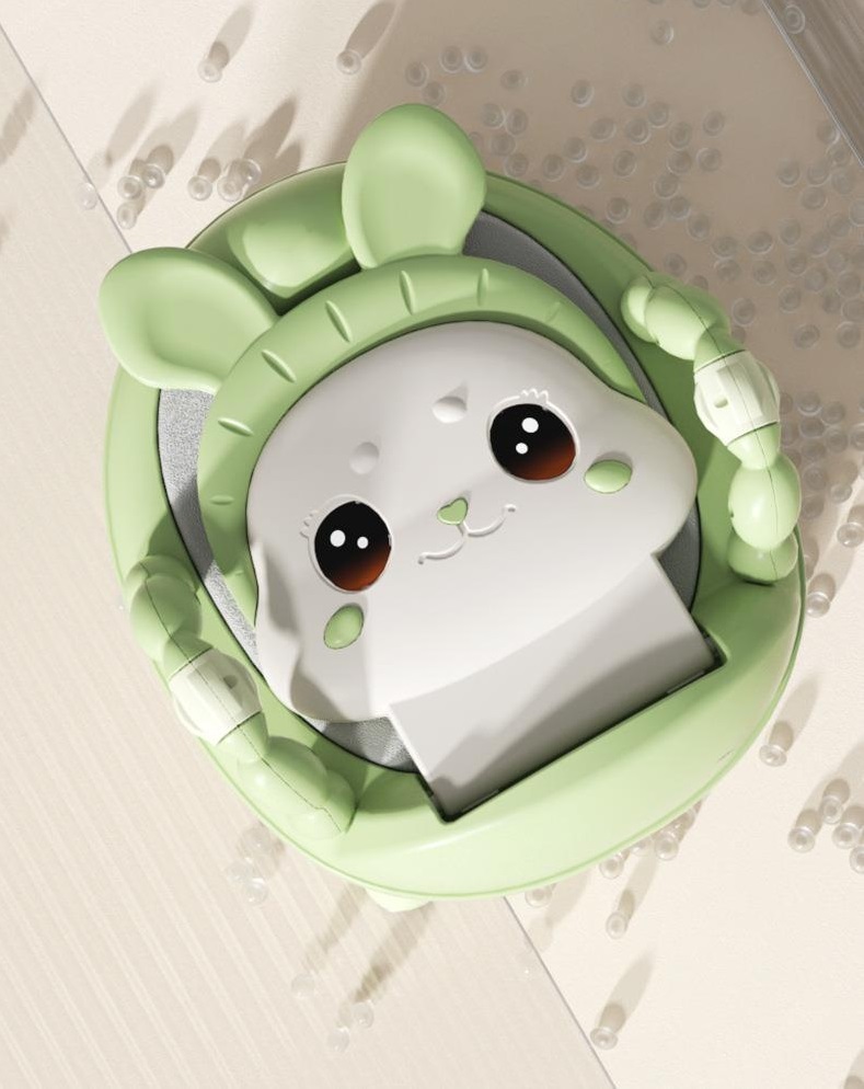 Olita Little Mom Cute Rabbit Green, cu adaptor moale - imagine 3