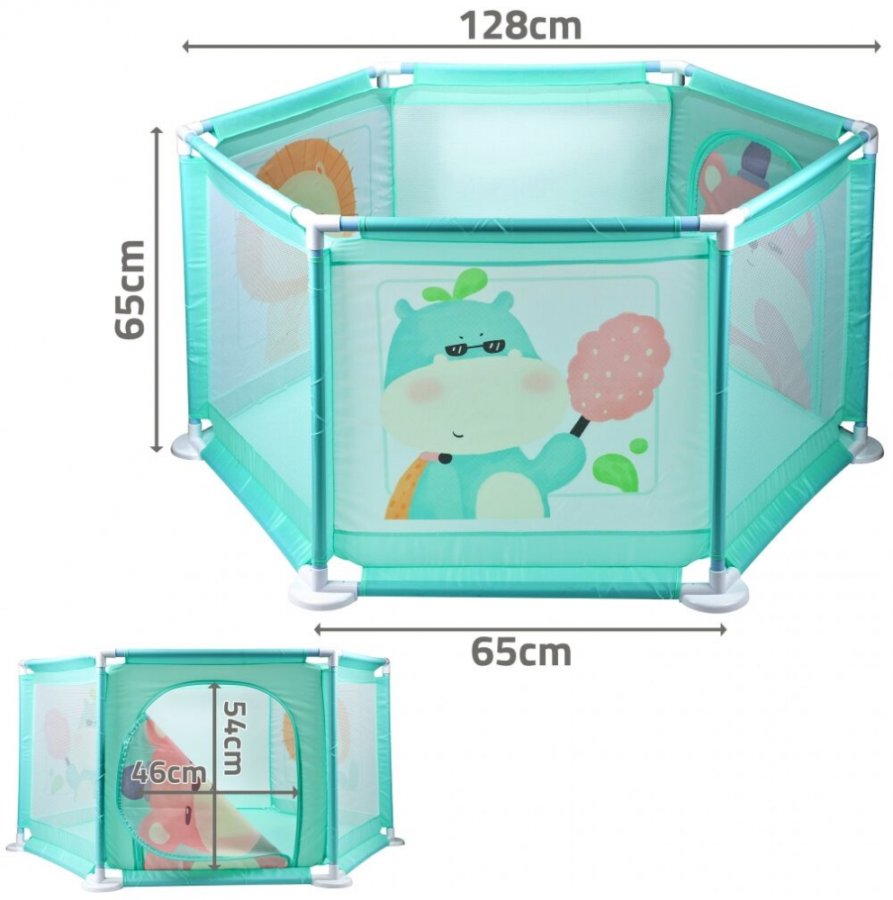 Tarc joacă Malplay Blue 130 cm, cu fermoar - imagine 2