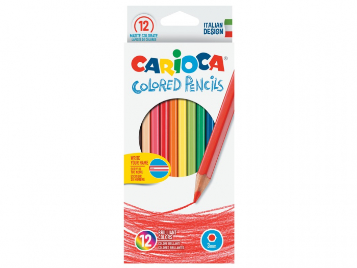 Set Creioane Colorate 12 Bucăți Carioca