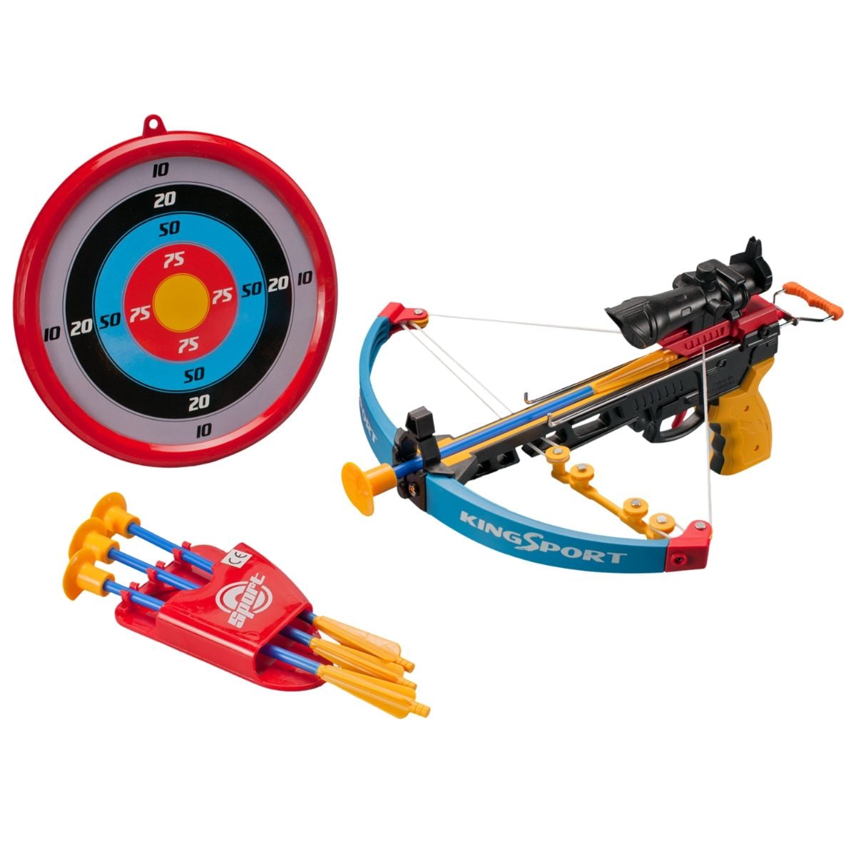 Set Arbaleta King Sport cu Infraroșu și Ventuze
