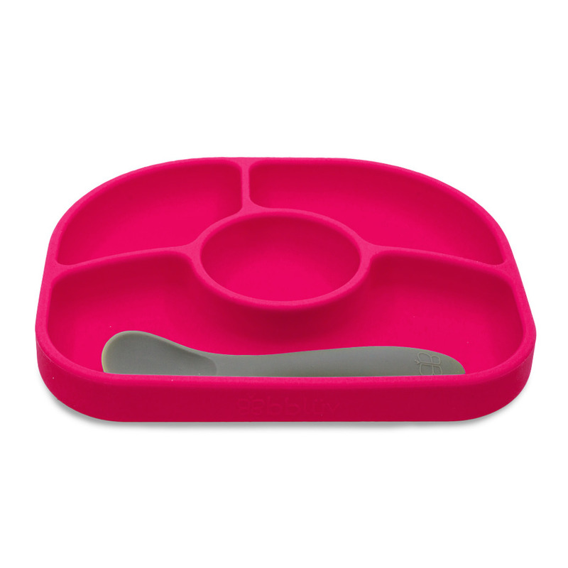 Set masa Bbluv Yumi Pink, cu ventuza