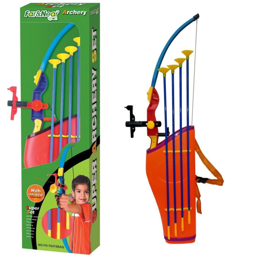 Set Arc cu Laser King Sport, 4 Săgeți și Tolbă