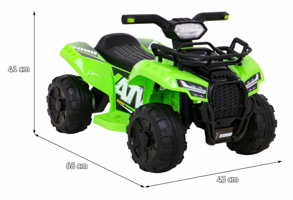 ATV Electric Ramiz Storm Green pentru Copii - imagine 2