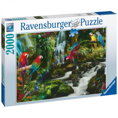 Puzzle Papagali Jungla 2000 Piese Ravensburger - imagine 3