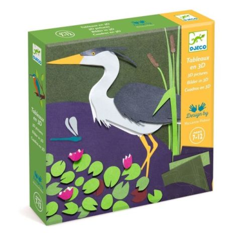 Set creativ 3D Djeco - Artă paper pentru copii