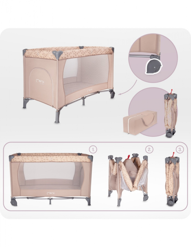 Patut Pliabil Momi Belove 60x120 - Călătorii Confortabile - imagine 3