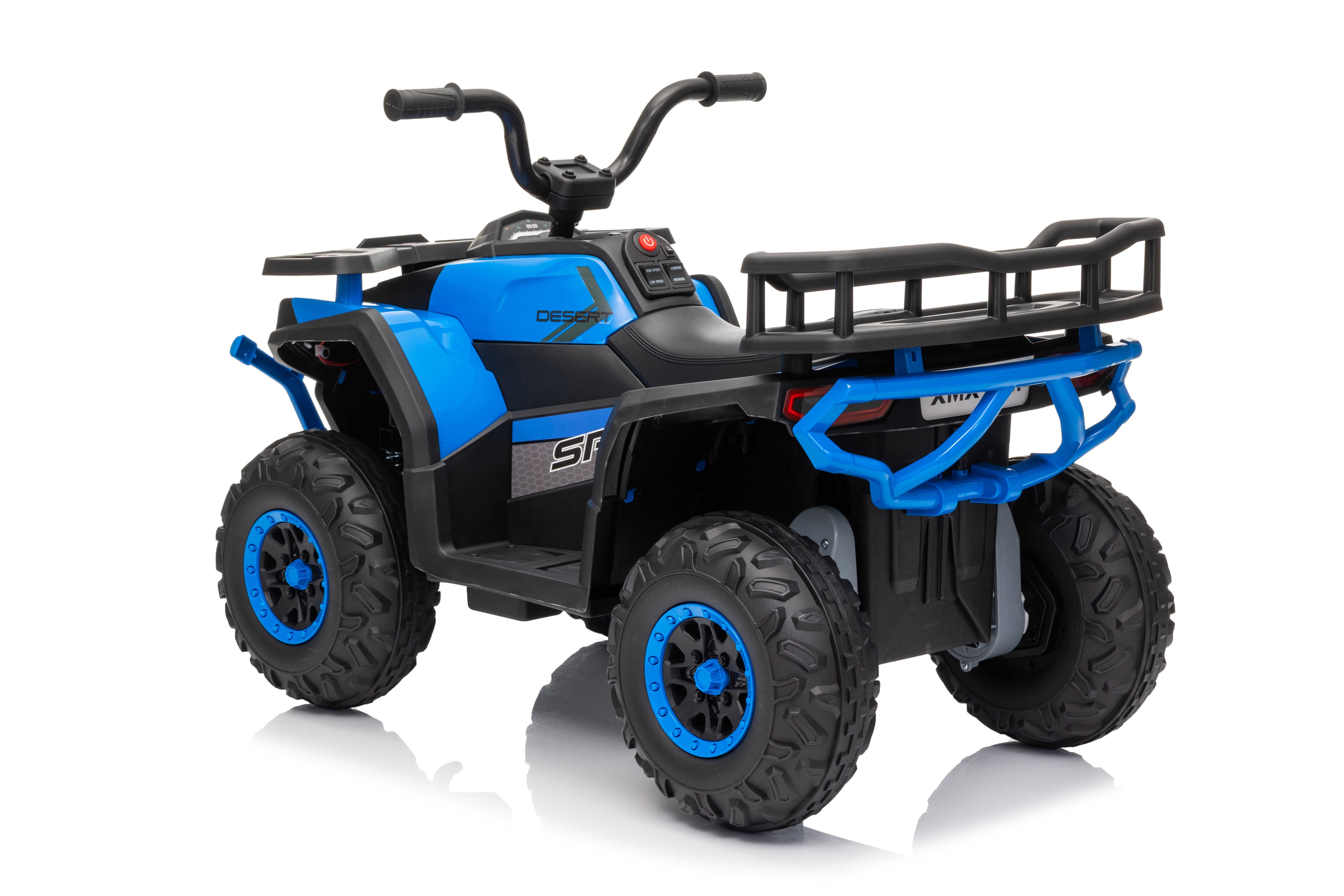 ATV electric pentru copii Mini Desert 12V 4x4 Albastru, telecomanda parentala, Bluetooth - Autokids.ro - imagine 6