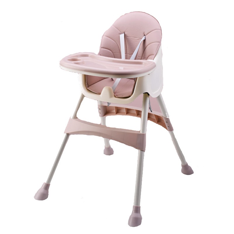 Scaun de masa Little Mom Pink, Transformabil - imagine 6