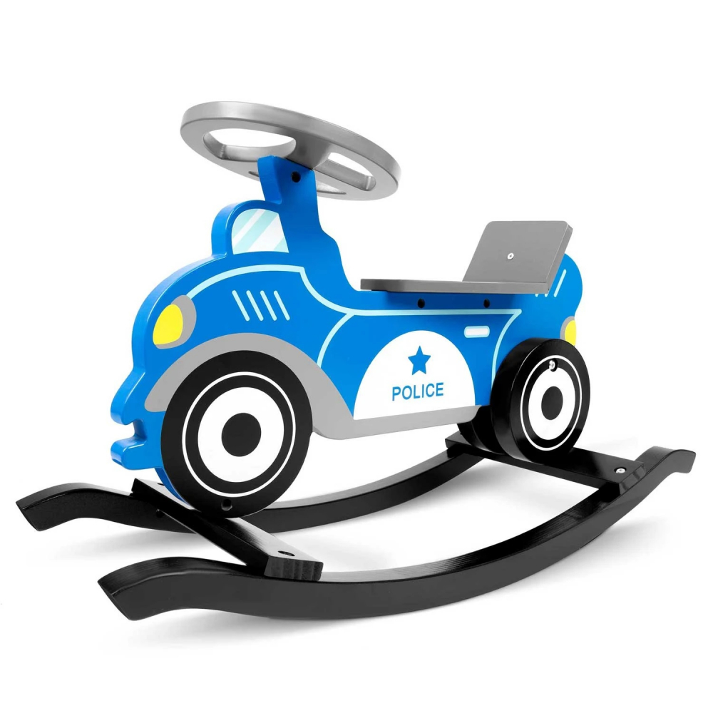 Balansoar Masina Politie Ricokids Albastru - imagine 8