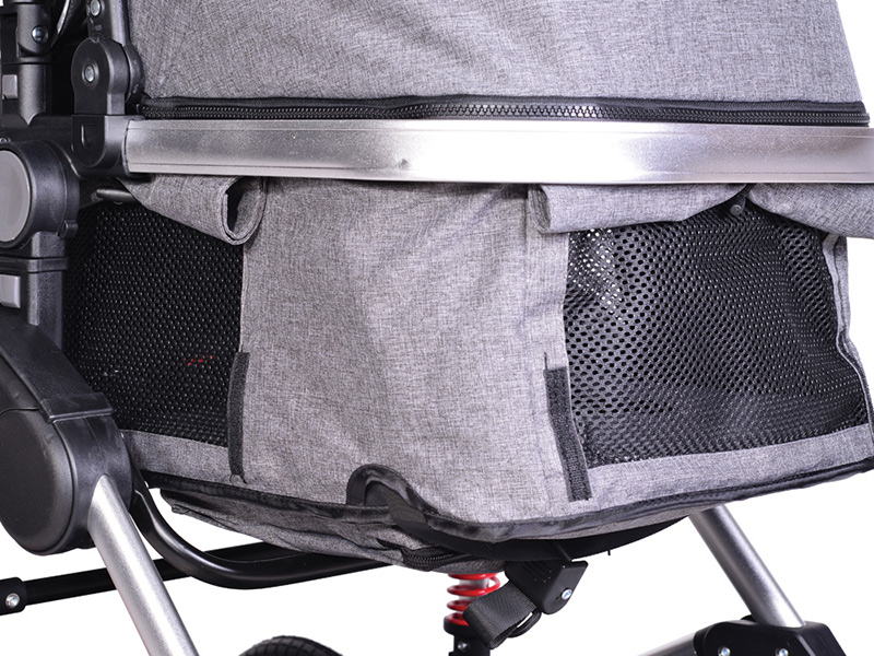 Carucior 2in1 Moni Gala Dark Grey, Aluminiu - imagine 3
