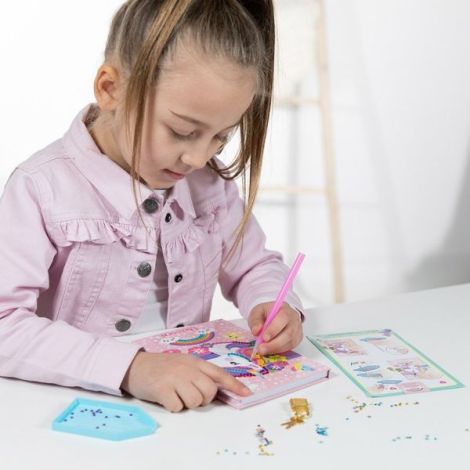Totum Jurnal Unicorn cu Diamante - Creativ Securizat - imagine 5