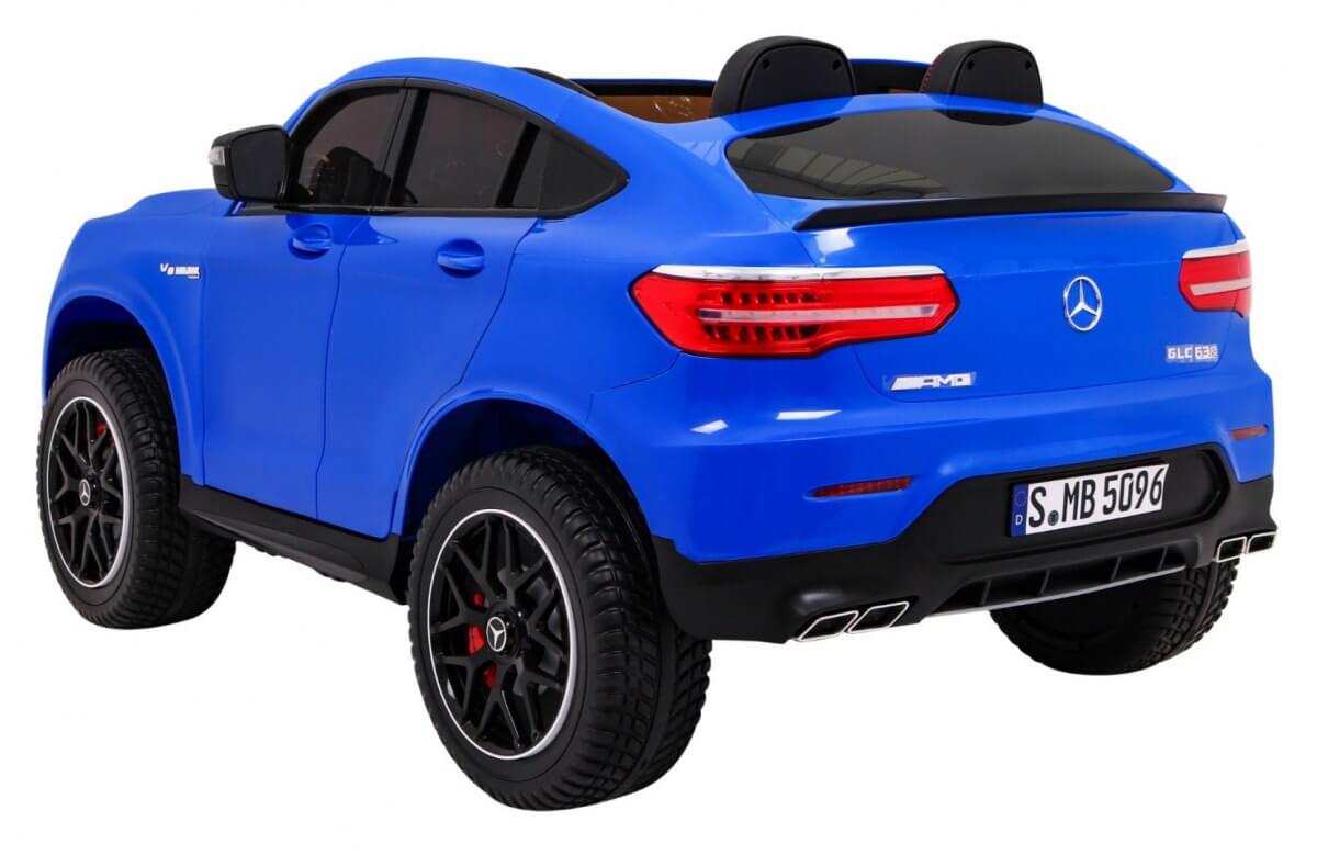 Masinuta electrica pentru copii cu 2 locuri Mercedes AMG GLC 63s 4x4 cu ecran LCD (XMX608) Albastru - Autokids.ro - imagine 3