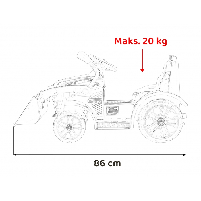 Buldozer Electric Ramiz cu Cupă Mobilă pentru Copii - imagine 10