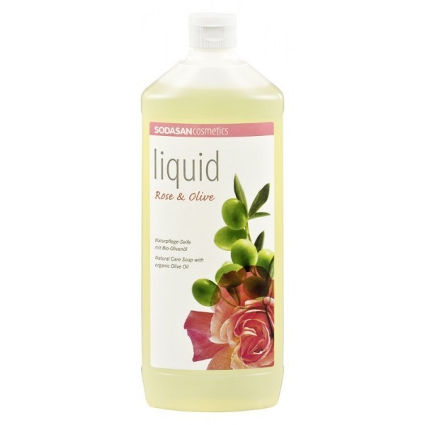 Sapun de Dus Ecologic Sodasan 1L Trandafiri & Masline