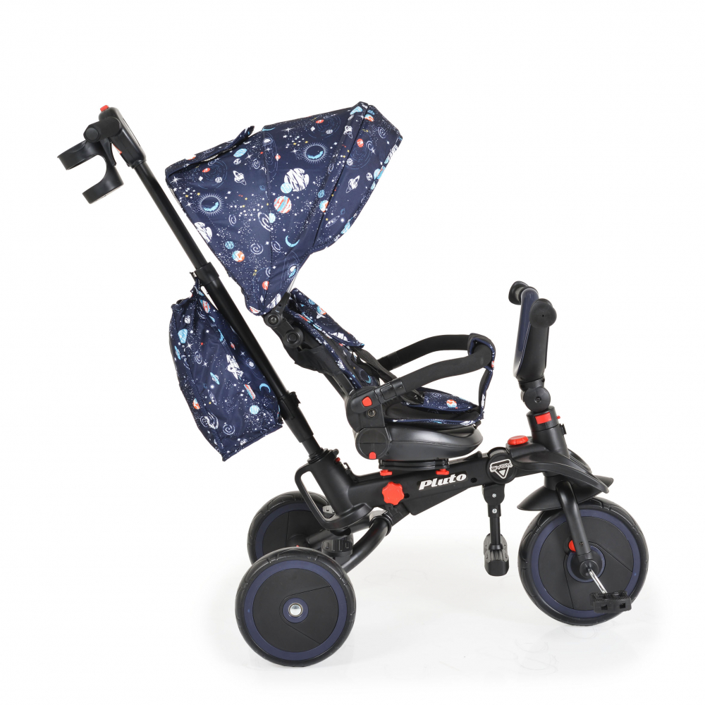 Tricicleta Byox Pluto Blue Pliabilă cu Scaun Rotiv