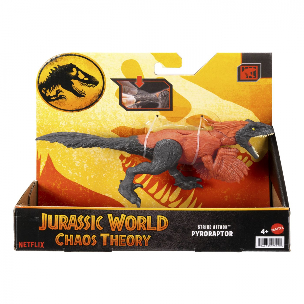 Pyroraptor Jurassic World Mattel - Figurină Atac
