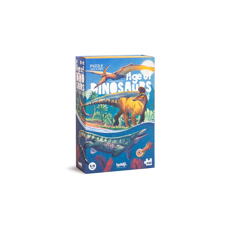 Puzzle Epoca Dinozaurilor 100 piese Londji | Educativ