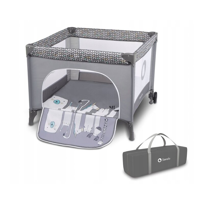 Tarc Joacă Lene cu Roti Lionelo, Gri Scandi - imagine 12