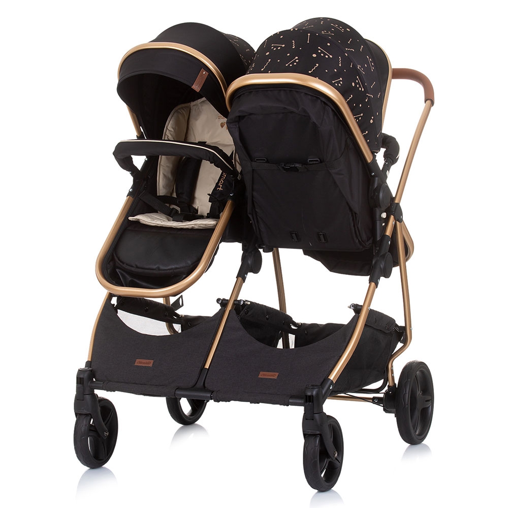 Carucior Gemeni Chipolino Duo Smart 2 in 1 Ebony - imagine 3