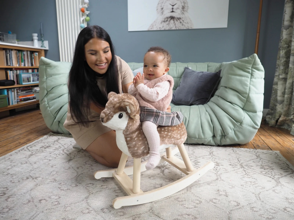 Balansoar Little Bird Willow Rocking Deer 9 luni+