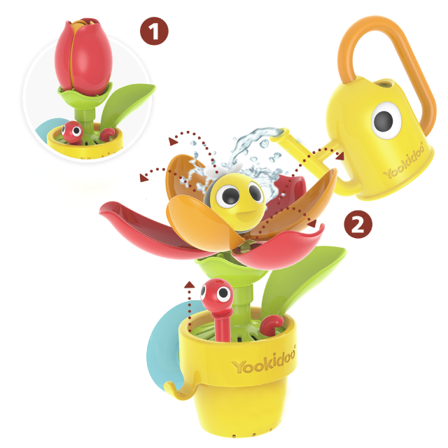Yookidoo Floarea Albinuta | Jucarie Baie Educativa - imagine 2