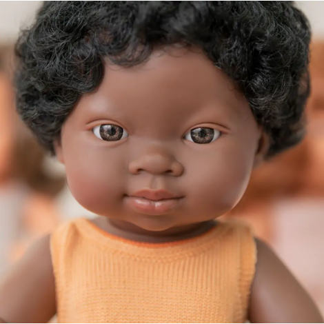 Miniland Păpușa Africană 38cm - Dezvoltă Empatia - imagine 3