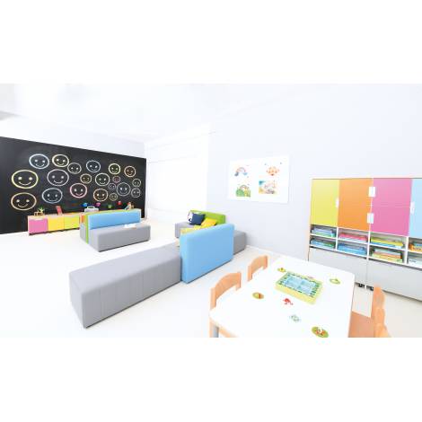 Canapea Puf Gri Moje Bambino Ignifugă Grădiniță - imagine 5