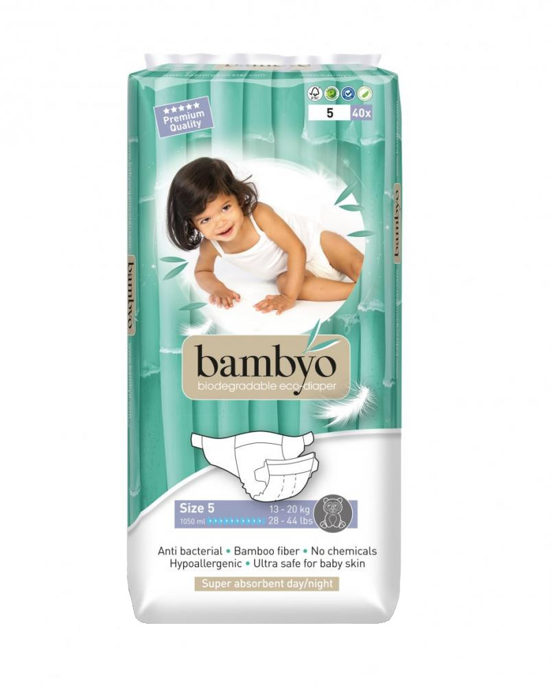 Scutece Bambyo Eco Nr. 5 - Super Absorbție, 40 Buc - imagine 2