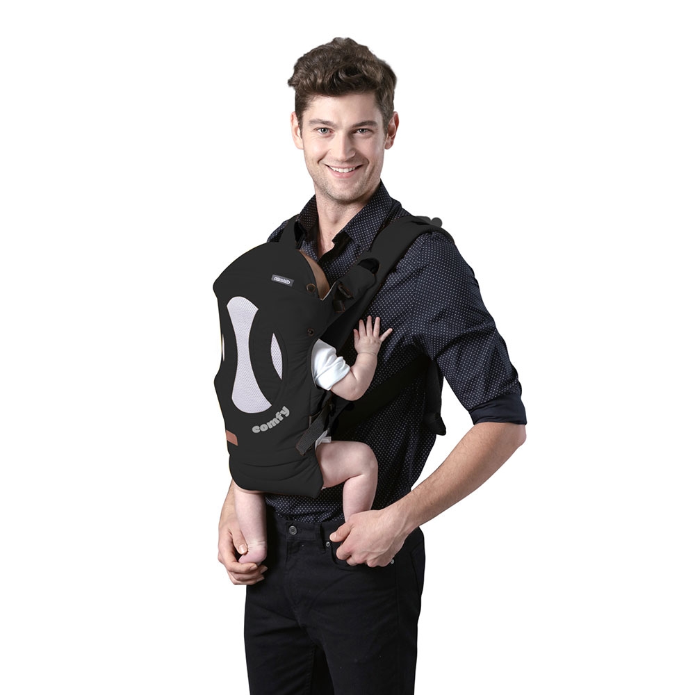 Marsupiu Chipolino Comfy Black Grey, 4 Pozitii