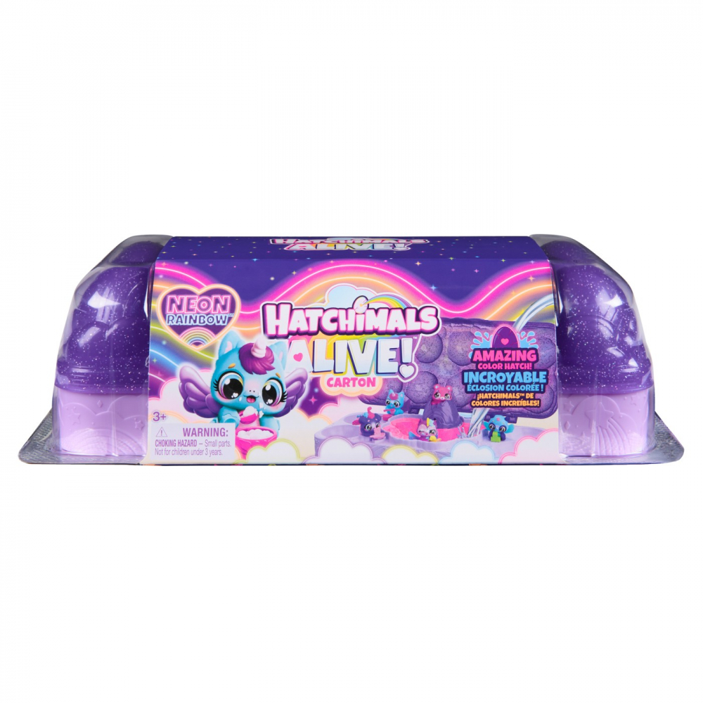 Hatchimals Alive Neon Rainbow Set Ouă Spin Master