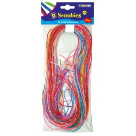 Fire Glitter Plastic pentru Împletit Playbox - Set 50 Bucăți