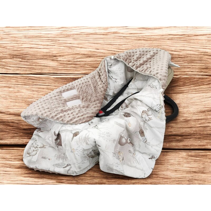 Paturică MimiNu Woodland cu Glugă | Căldură și Protecție