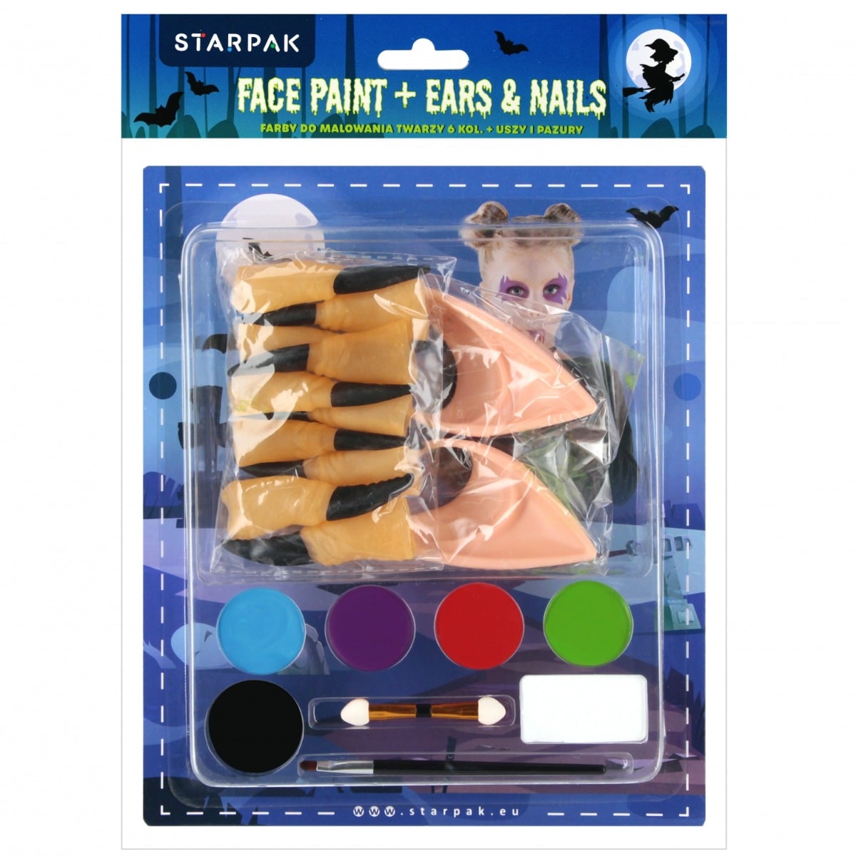 Set Vopsea Fata Halloween Starpak 6 Culori + Accesorii