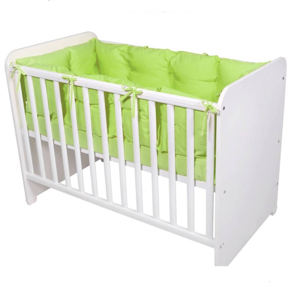 Set Protectii Laterale Pat Lorelli, 4 Piese, Verde